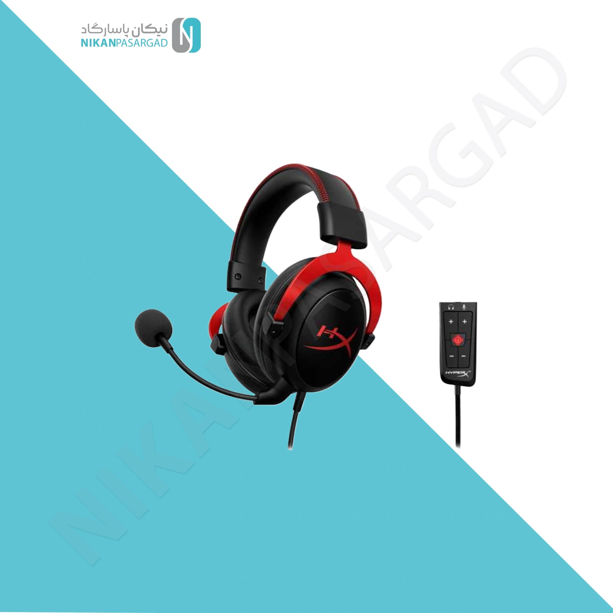 هدست سیم دار گیمینگ هایپر ایکس مدل Hyperx Cloud II Red