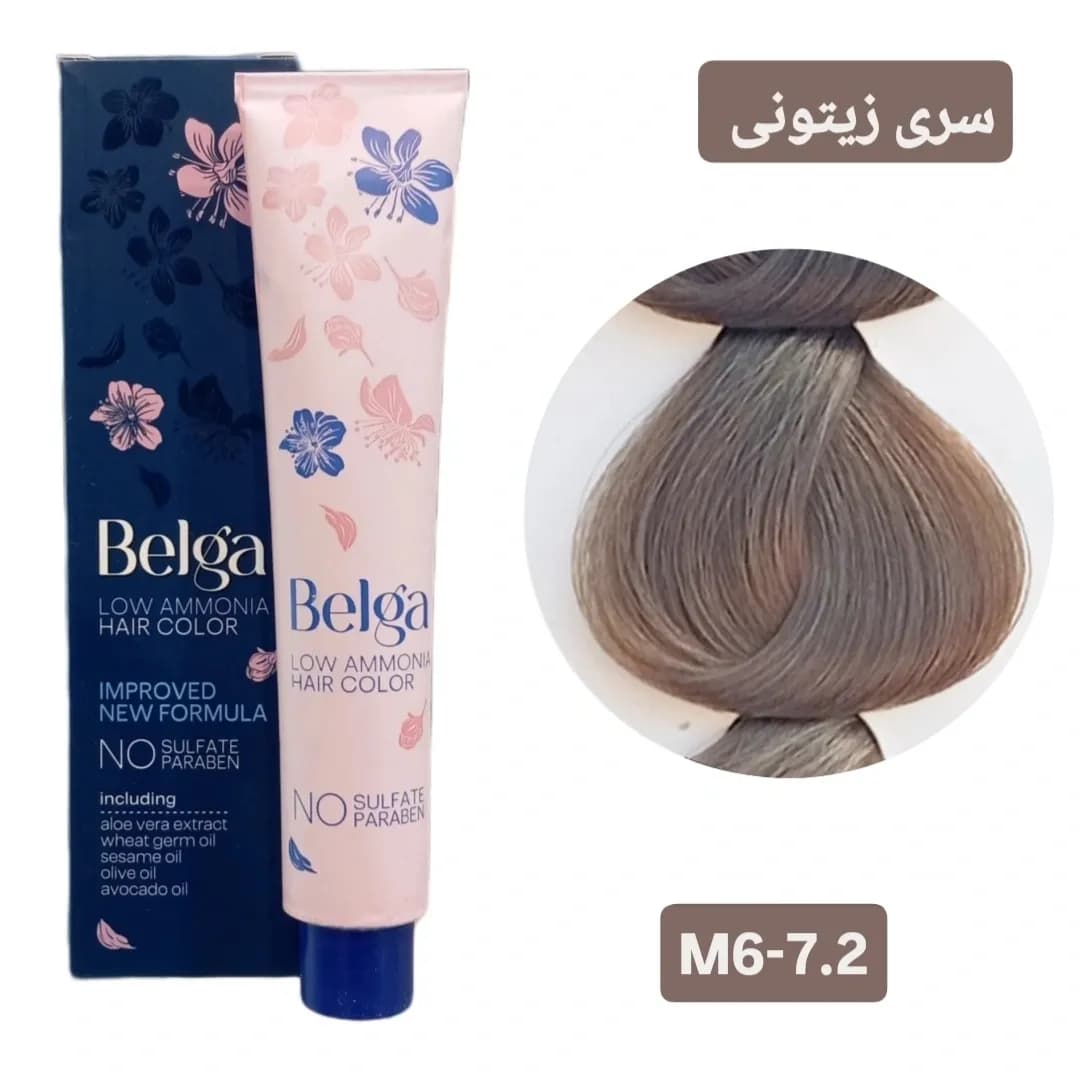 رنگ مو بلگا بلوند زیتونی متوسط BELGA M6