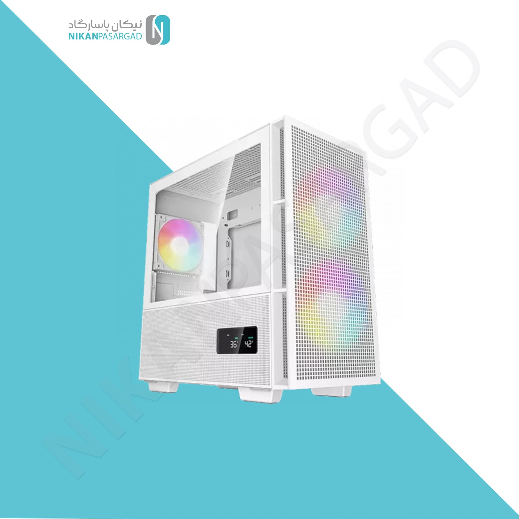 کیس دیپ کول مدل DEEPCOOL CH360 DIGITAL WHITE
