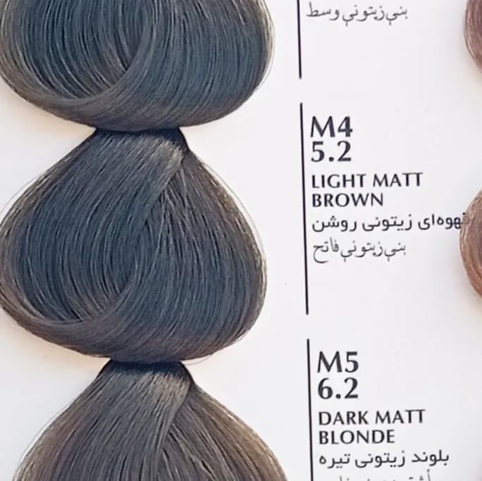 رنگ مو بلگا قهوه ای زیتونی روشن BELGA M4 — تصویر ۲