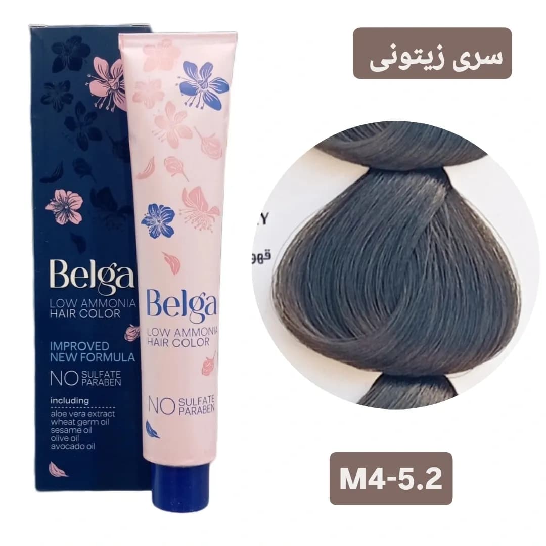رنگ مو بلگا قهوه ای زیتونی روشن BELGA M4
