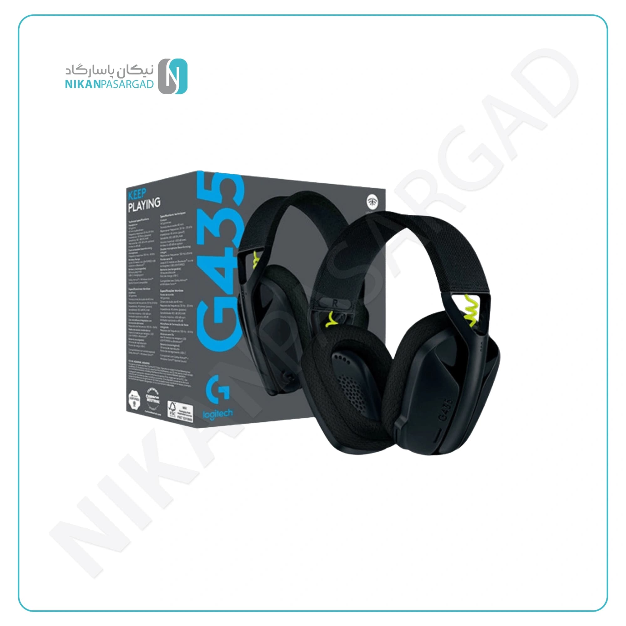 هدست بی سیم لاجیتک Headset Logitech G435 — تصویر ۳