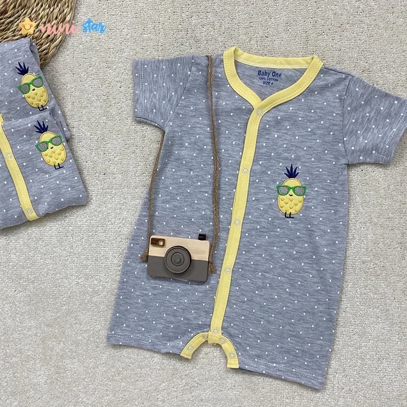 رامپر نوزادی BABY ONE آناناس جنس پنبه