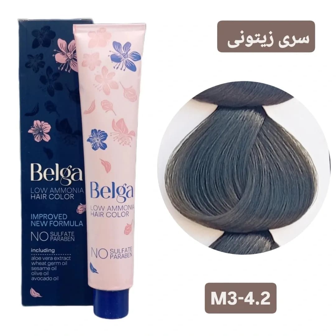 رنگ مو بلگا قهوه ای زیتونی متوسط BELGA M3