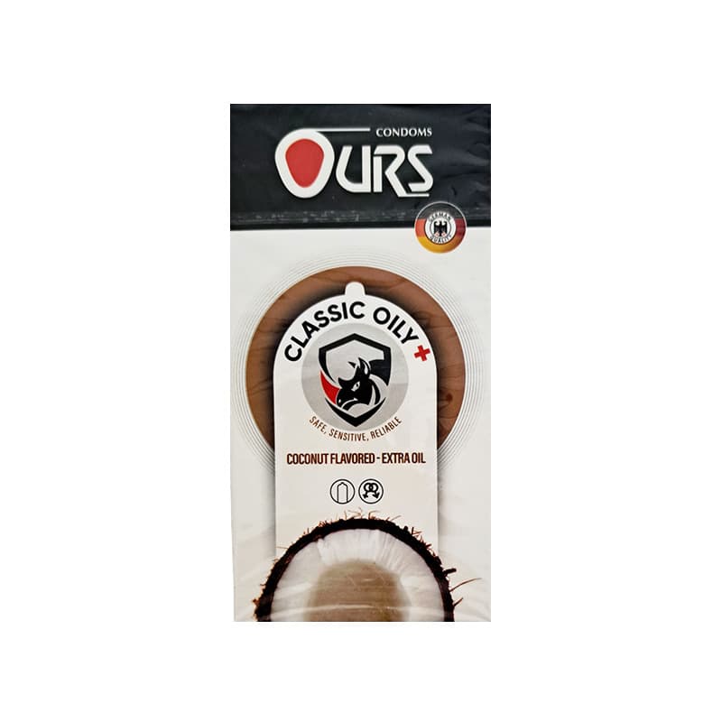 کاندوم کلاسیک روان کننده اورس Ours Oily Plus بسته 12 عددی