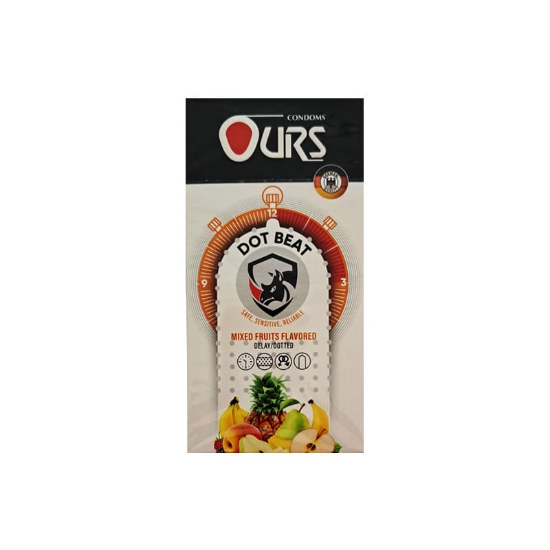 کاندوم تاخیری خاردار Ours Dot Beat اورس بسته 12 عددی