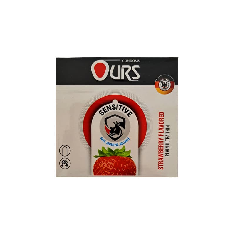کاندوم تاخیری اورس Ours SENSITIVE بسته سه عددی