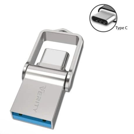 فلش مموری OTG Type_C وریتی O512 ظرفیت 64 گیگابایت