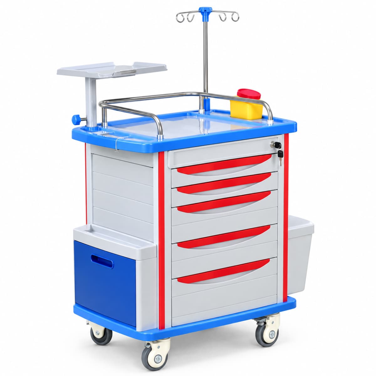 ترالی اورژانس تمام ABS پنج کشو
