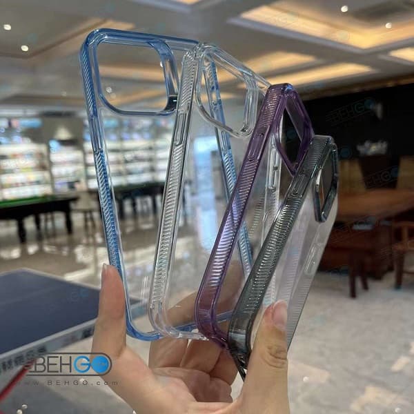 قاب گوشی سامسونگ A55 کاور پشت شفاف دور رنگی مدل Samsung Galaxy A55 5G — تصویر ۷