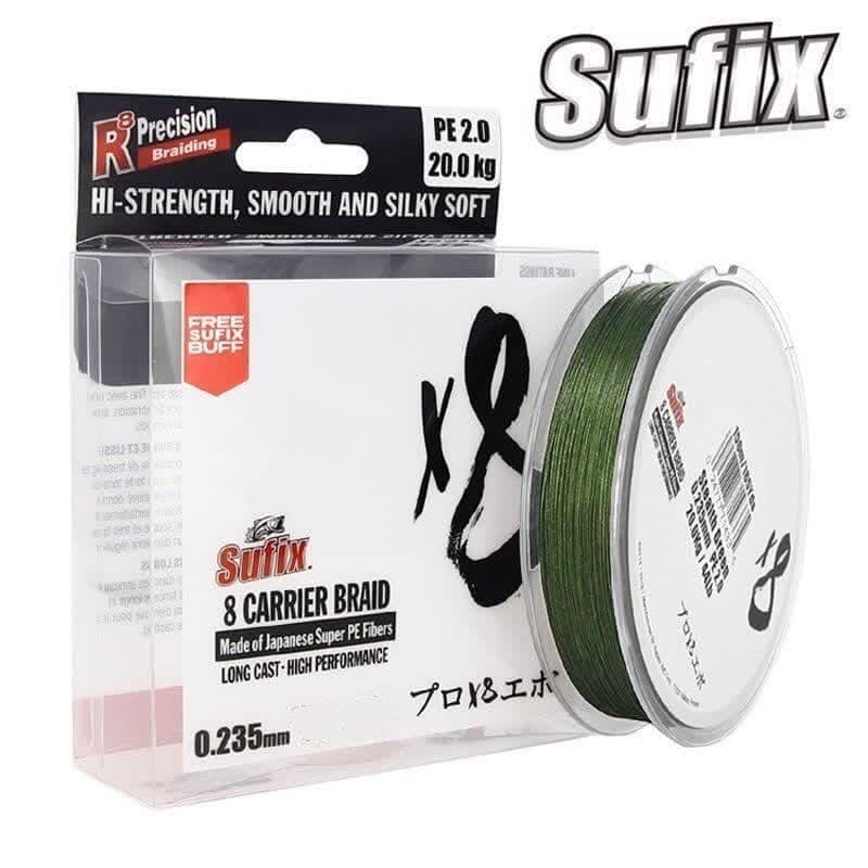 نخ براید سافیکس Sufix X8 Carrier Braided Green