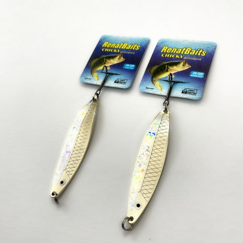 قاشقک 28 گرم RenatBaits نقره ای — تصویر ۳