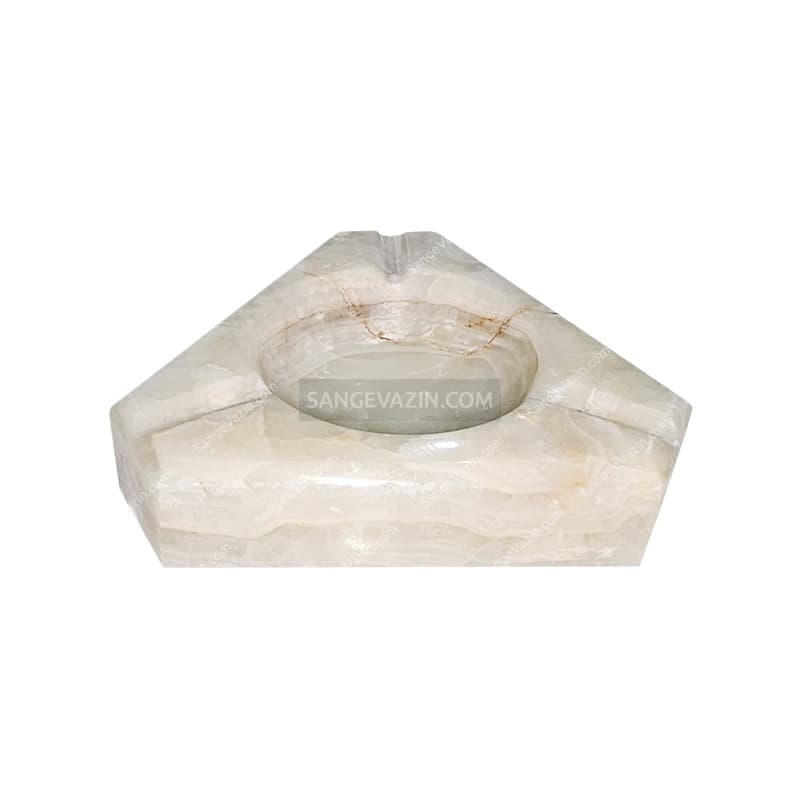 زیر سیگاری سنگی طرح مثلث