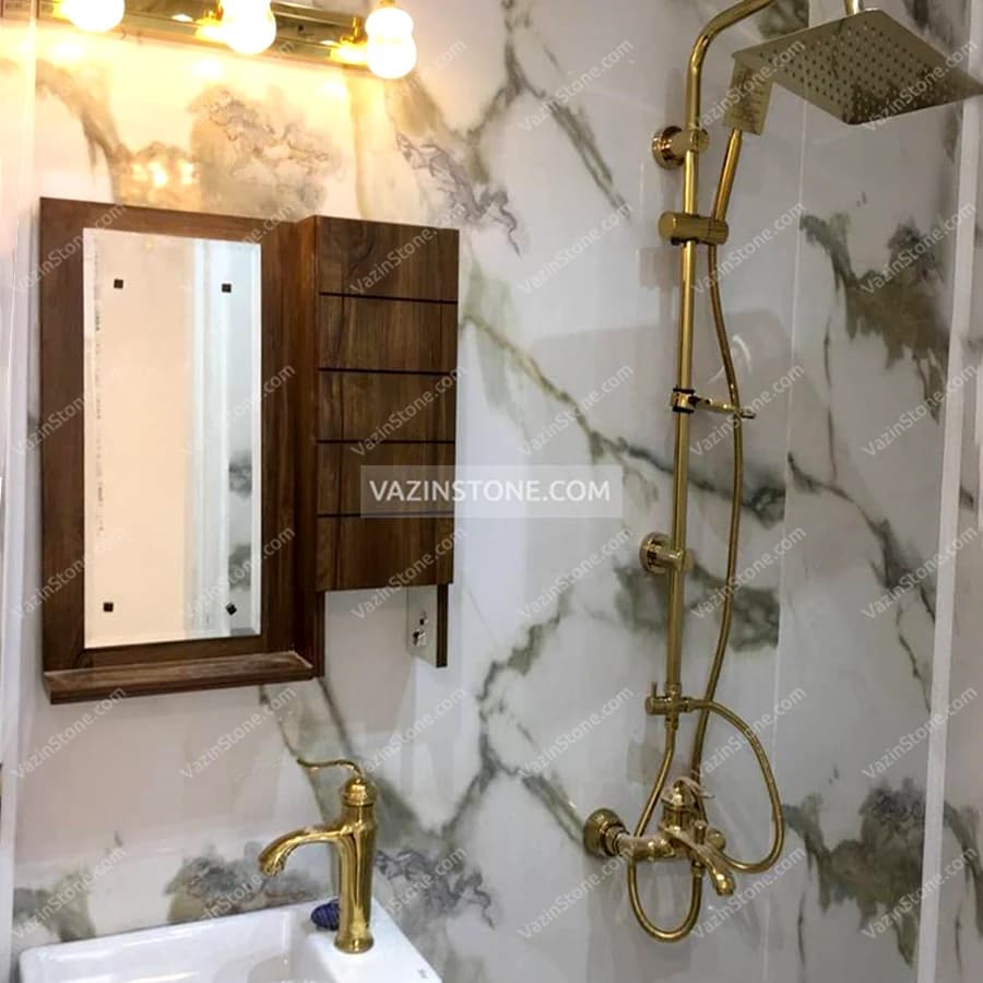 ماربل شیت کلکته گری گلد — تصویر ۴