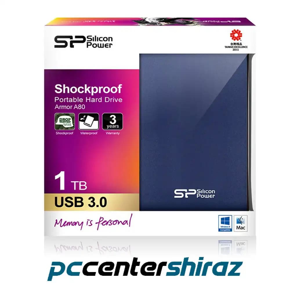 هارد دیسک اکسترنال سیلیکون پاور 1 ترابایت مدل 1TB SILICON POWER A80 — تصویر ۶