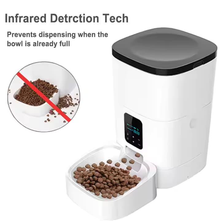 ظرف غذای خودکار حیوانات خانگی | Automatic Pet Feeder | حجم 4 لیتر — تصویر ۳