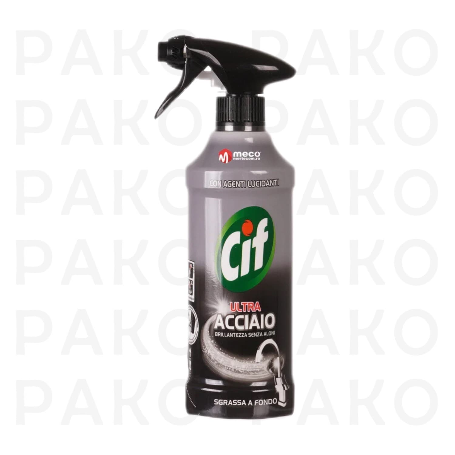 اسپری پاک کننده شیرآلات Cif مدل Ultra Acciaio حجم 500 میل — تصویر ۲