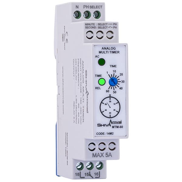 مولتی تایمر آنالوگ سری M مدل MTM-60 – 14M2 شیوا امواج