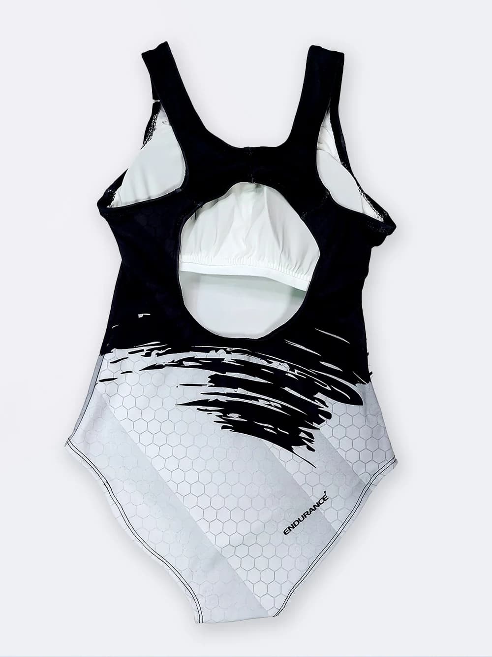 مایو زنانه شیک اسلیپ بصورت دو رنگ مشکی و سفید پشت قهرمانی اسپیدو ( Speedo ) — تصویر ۲