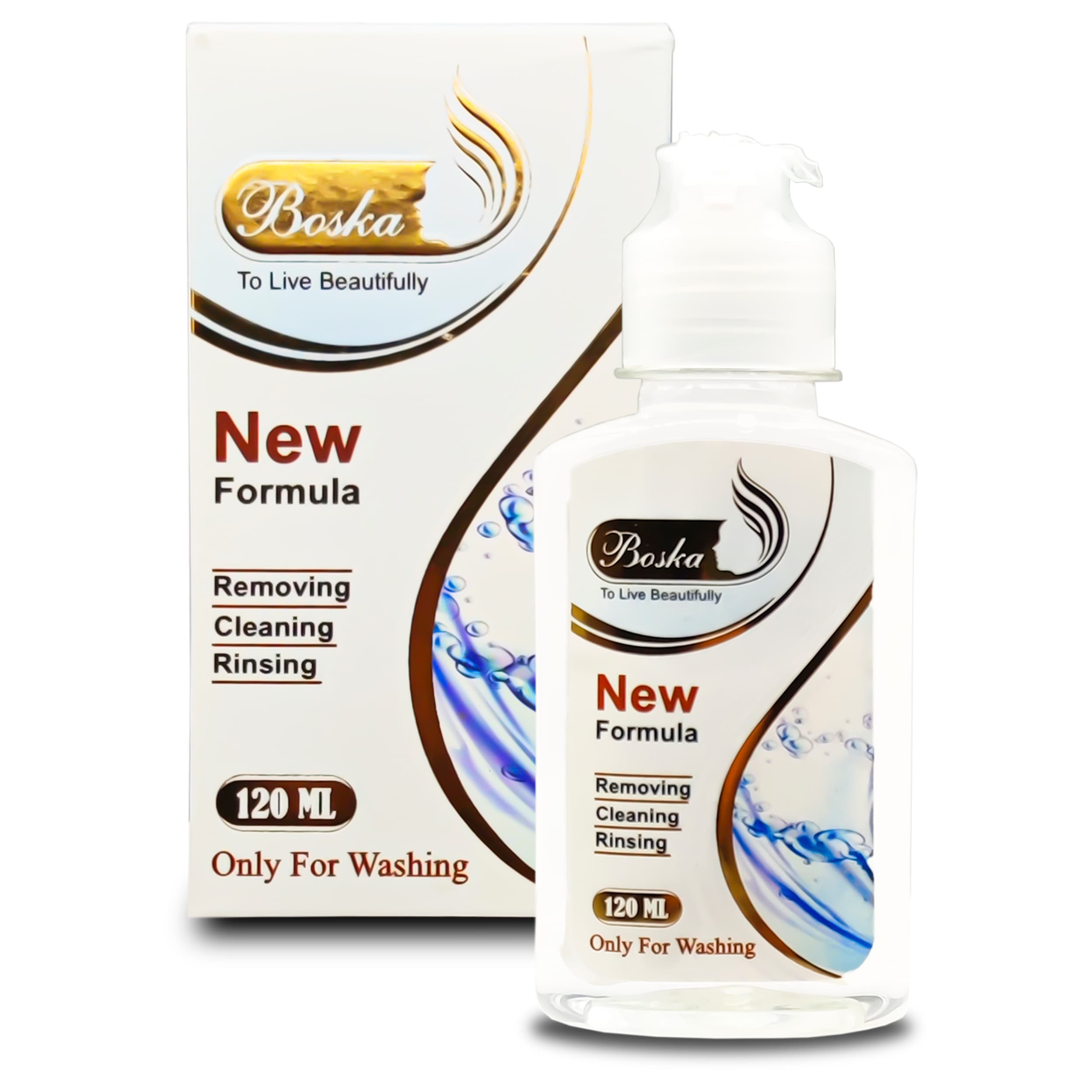 محلول شستشوی لنز بوسکا مدل New Formula حجم 120 میلی لیتر