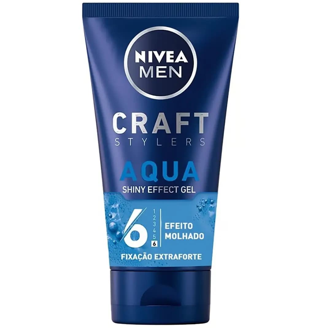 ژل حالت دهنده مو نیوآ سری Craft مدل Aqua Shiny Effect Gel شماره 6 حجم 150 میل — تصویر ۶
