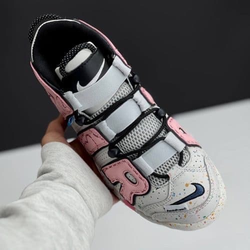 کفش نایک ایر مور آپتمپو کرم صورتی Nike Air More Uptempo Cream Pink — تصویر ۴