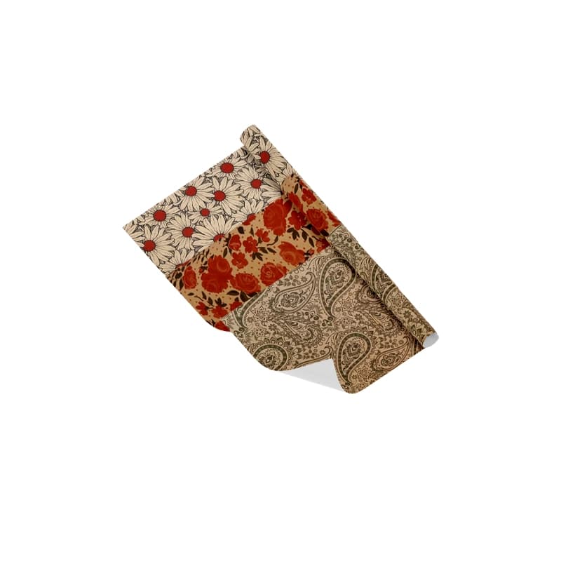 کاغذ کادو طرح کرافت کرمی رنگ