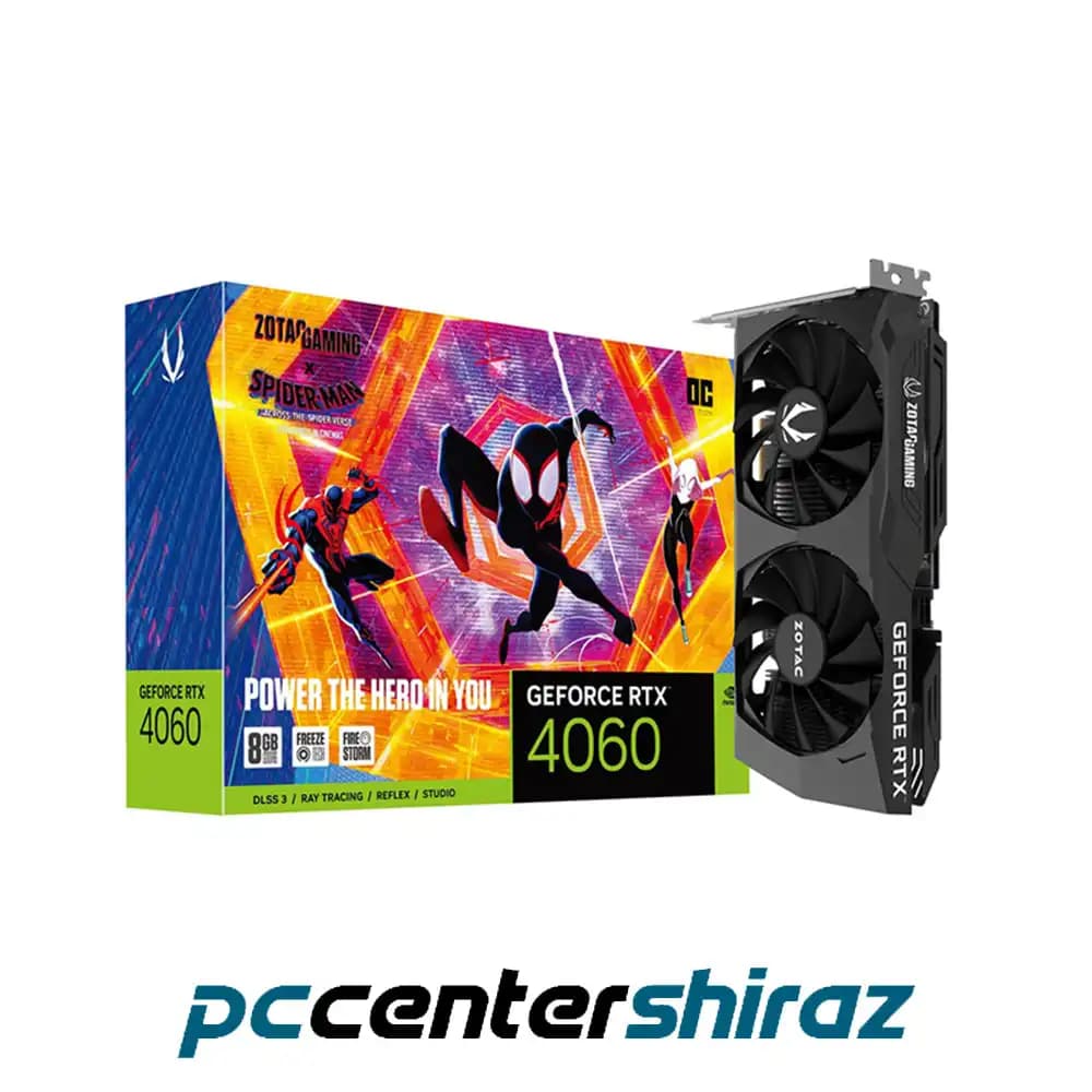 کارت گرافیک زوتک مدل ZOTAC GAMING GeForce RTX 4060 SpiderMan 8GB