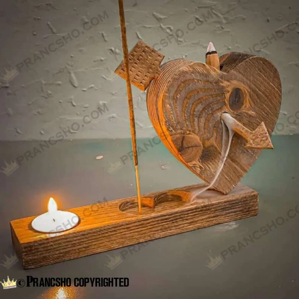 جاعودی آبشاری، شاخه‌ای و جاوارمری طرح قلب عاشق چوب روسی — تصویر ۳