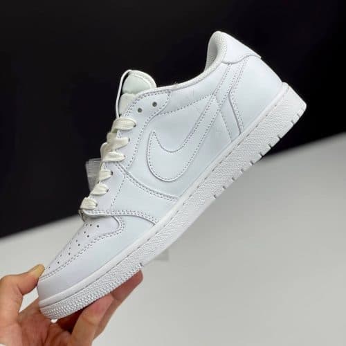کفش نایک ایر جردن وان لو تراویس اسکات وایت پارتی Nike Air Jordan 1 Low Travis Scott White Party — تصویر ۲