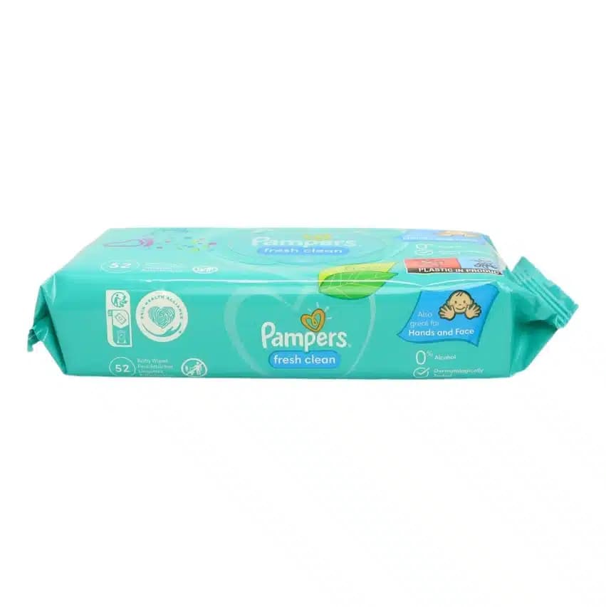 دستمال مرطوب کودک پمپرز Pampers مدل Fresh Clean بسته 52 عددی — تصویر ۴