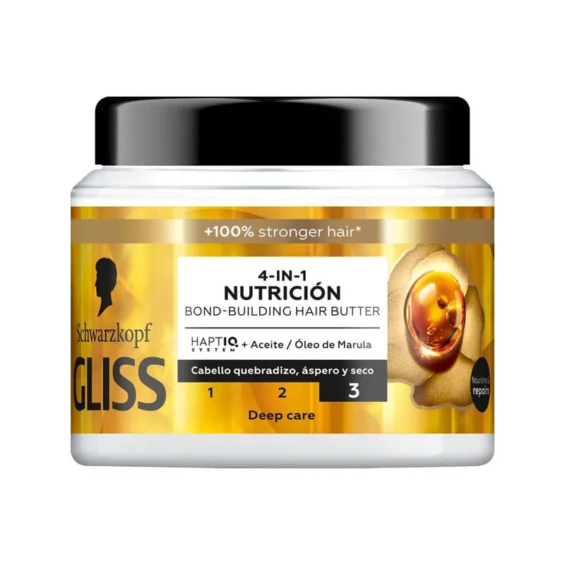 ماسک مو تغذیه کننده گلیس Gliss مدل Nutricion حجم 400 میل — تصویر ۲