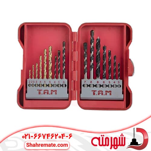 ست مته آهن،الماسه و چوب 16 عددی T.A.M