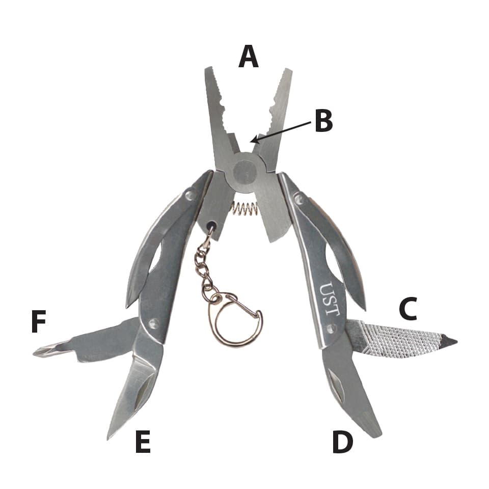 ابزار 6 کاره کوچک یو‌اس‌تی Folding Plier Multi-Tool