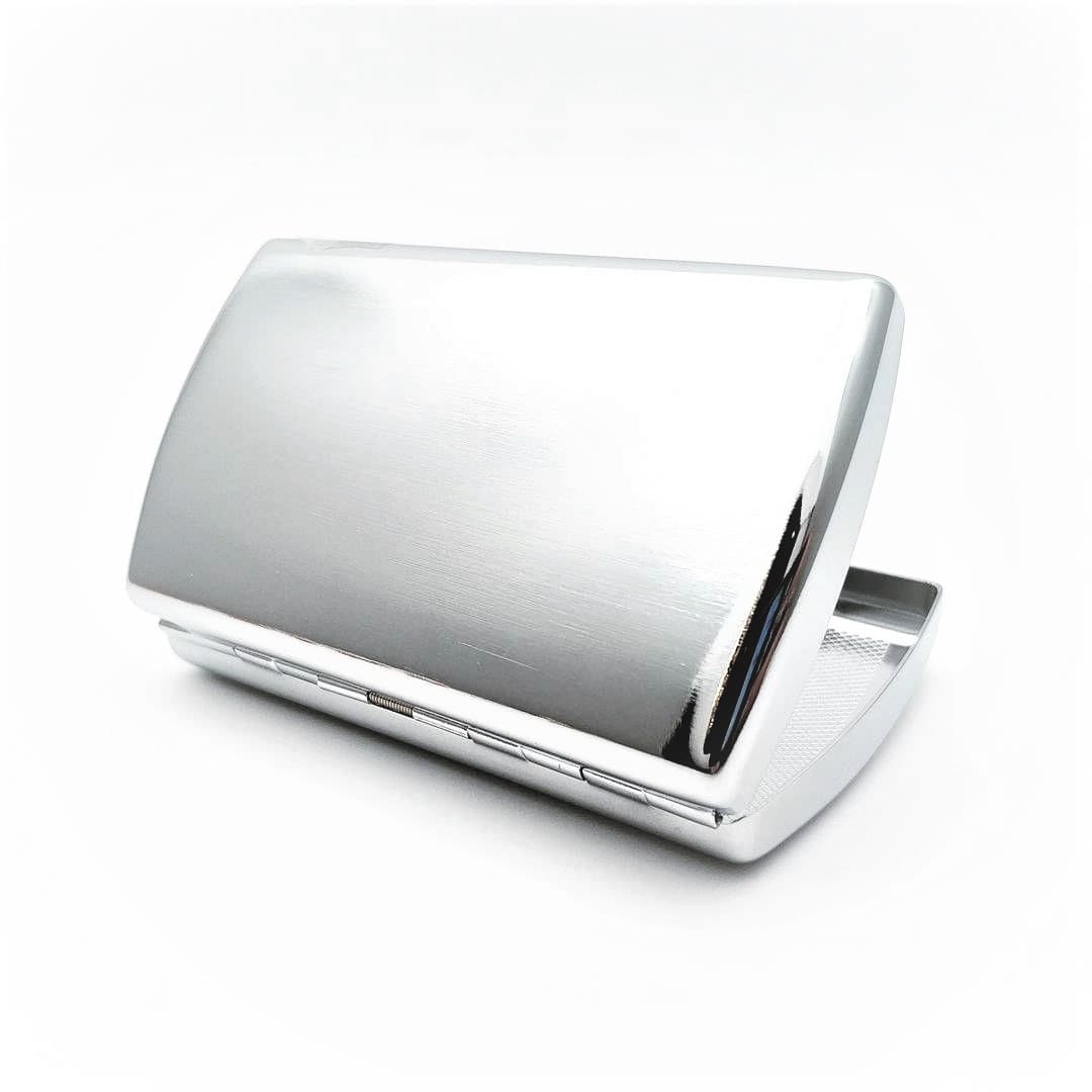 کیس سیگار Brushed Chrome — تصویر ۲