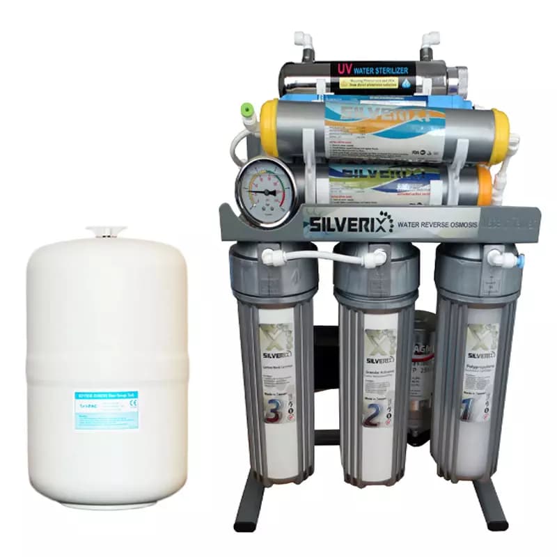 تصفیه آب خانگی نانو -تایوانی- ۹ مرحله ای ماورابنفش- قلیایی ساز -املاح معدنی سیلور مدل SILVERIX UV