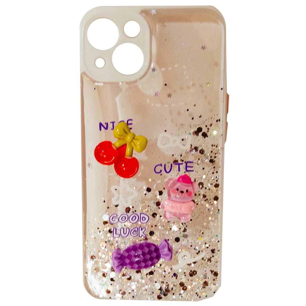 کاور کد 1517 مناسب برای گوشی موبایل اپل iPhone 13 طرح عروسکی پاستیلی