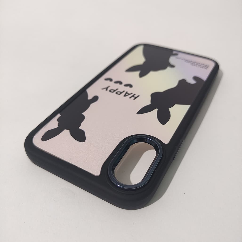 کاور کد 1469 مناسب برای گوشی موبایل اپل iPhone X/XS طرح سایه خرگوش — تصویر ۵