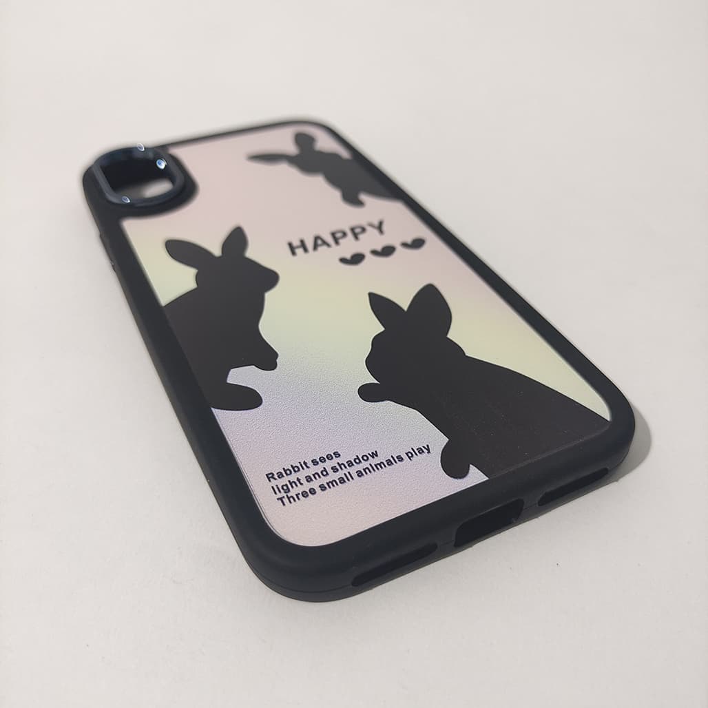 کاور کد 1469 مناسب برای گوشی موبایل اپل iPhone X/XS طرح سایه خرگوش — تصویر ۴