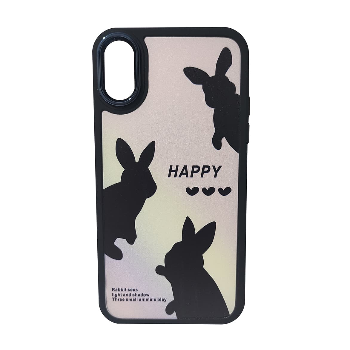 کاور کد 1469 مناسب برای گوشی موبایل اپل iPhone X/XS طرح سایه خرگوش