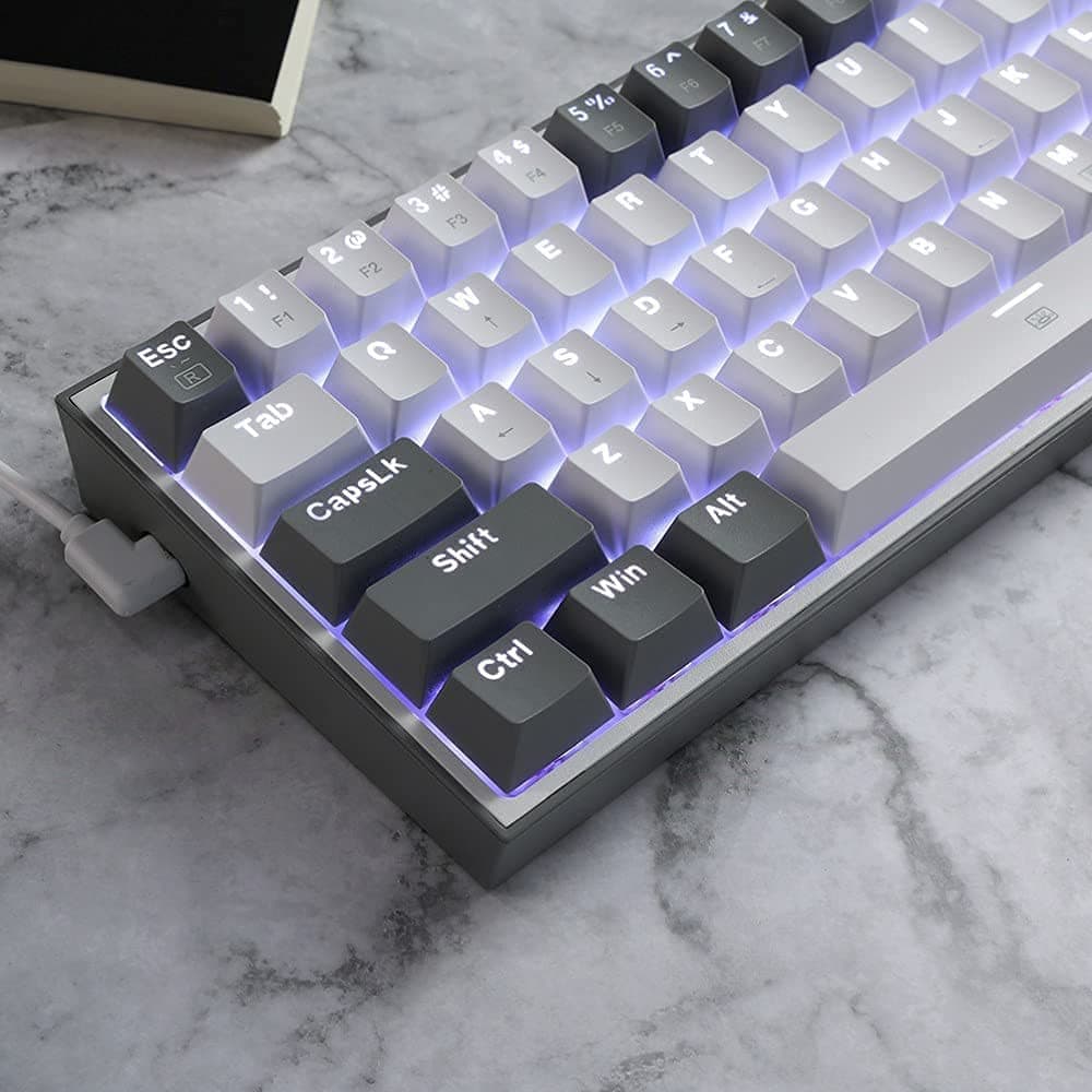 کیبورد گیمینگ ردراگون Redragon FIZZ K617 White Gray Red Switch — تصویر ۳