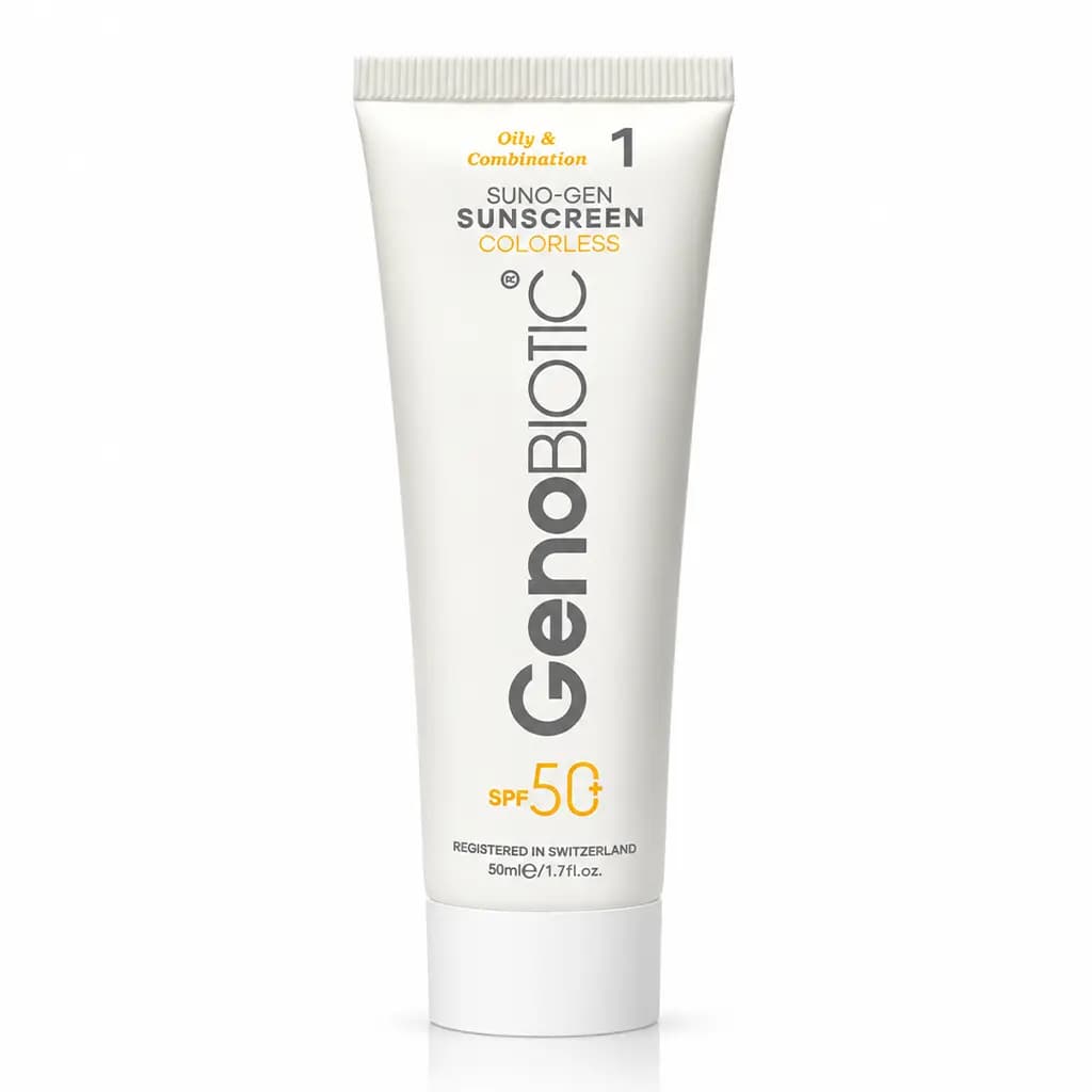 کرم ضدآفتاب ژنوبایوتیک spf50 مناسب پوست چرب و مختلط 50 میلی لیتر — تصویر ۵