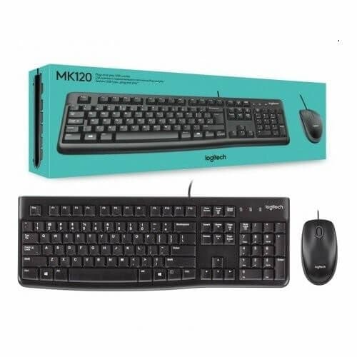 LOGITECH MK120 CORDED KEYBOARD AND MOUSE COMBO — تصویر ۲