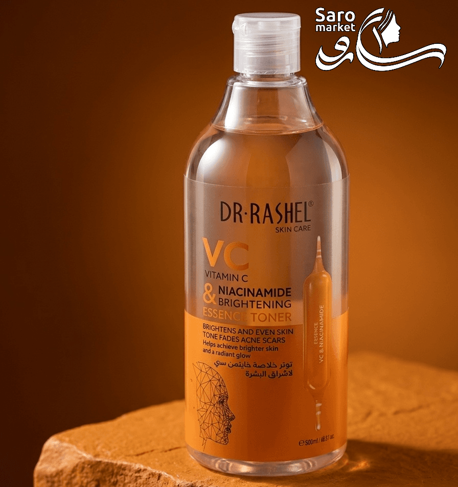 تونر اسنس روشن‌کننده ویتامین سی و نیاسینامید دکتر راشل (Dr. Rashel)