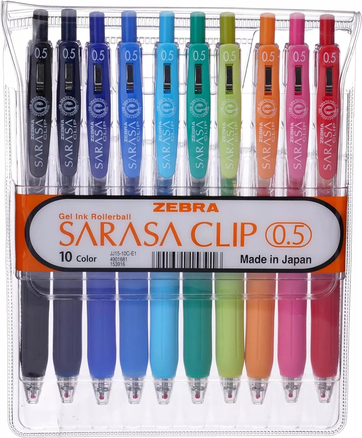 روان نویس 10 رنگ زبرا مدل ساراسا کلیپ – ZEBRA SARASA CLIP 0.5