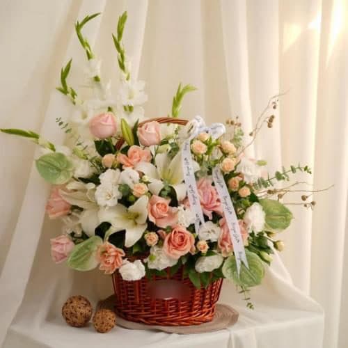 سبد گل پرنده بهشتی برای روز زن 4602