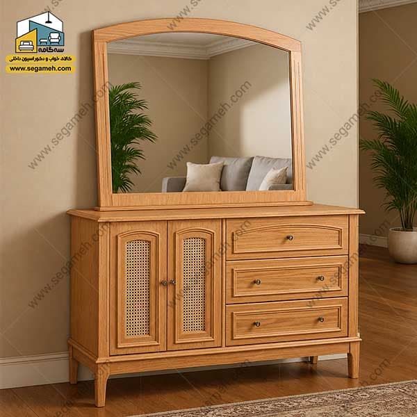 آینه کنسول حصیری ZP43