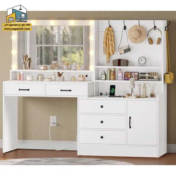 میز آرایش لامپ دار DMP247 — تصویر ۵