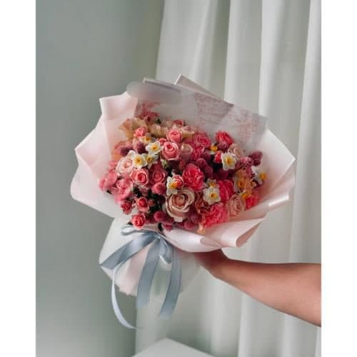 دسته گل داودی و مریم برای روز مادر 4397