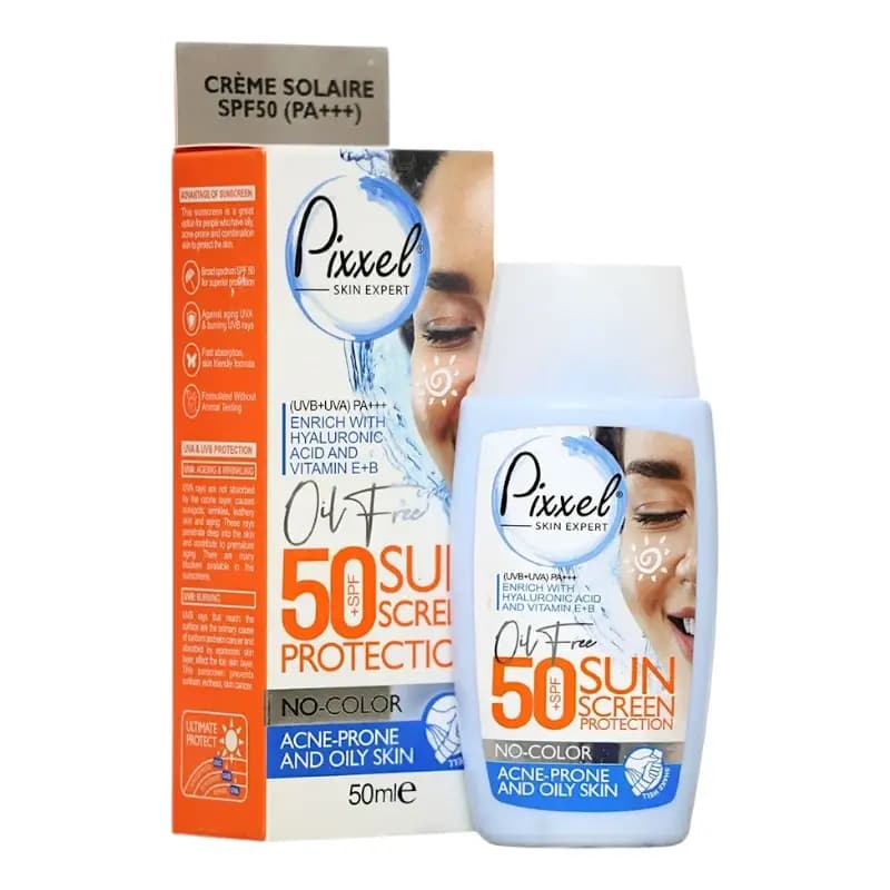 ضد آفتاب بی رنگ پیکسل | برای پوست چرب و جوش دار (SPF 50)